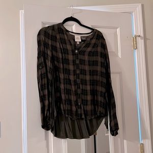 Plaid blouse
